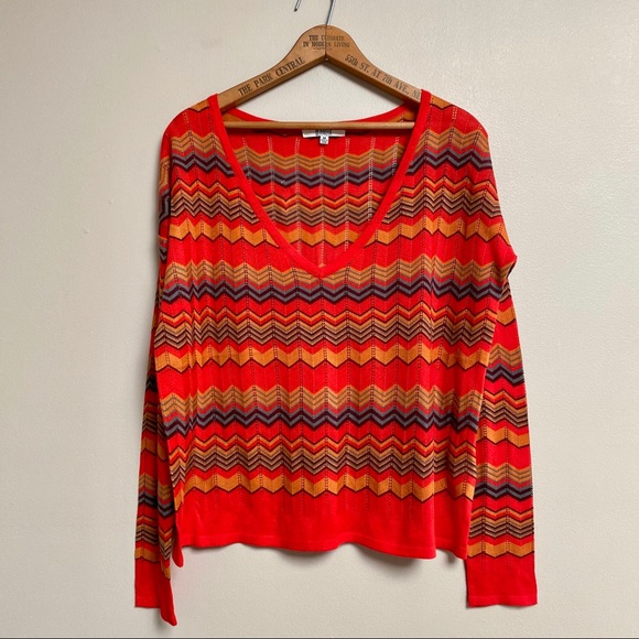 BB Dakota Sweaters - BB Dakota red/orangish lightweight sweater